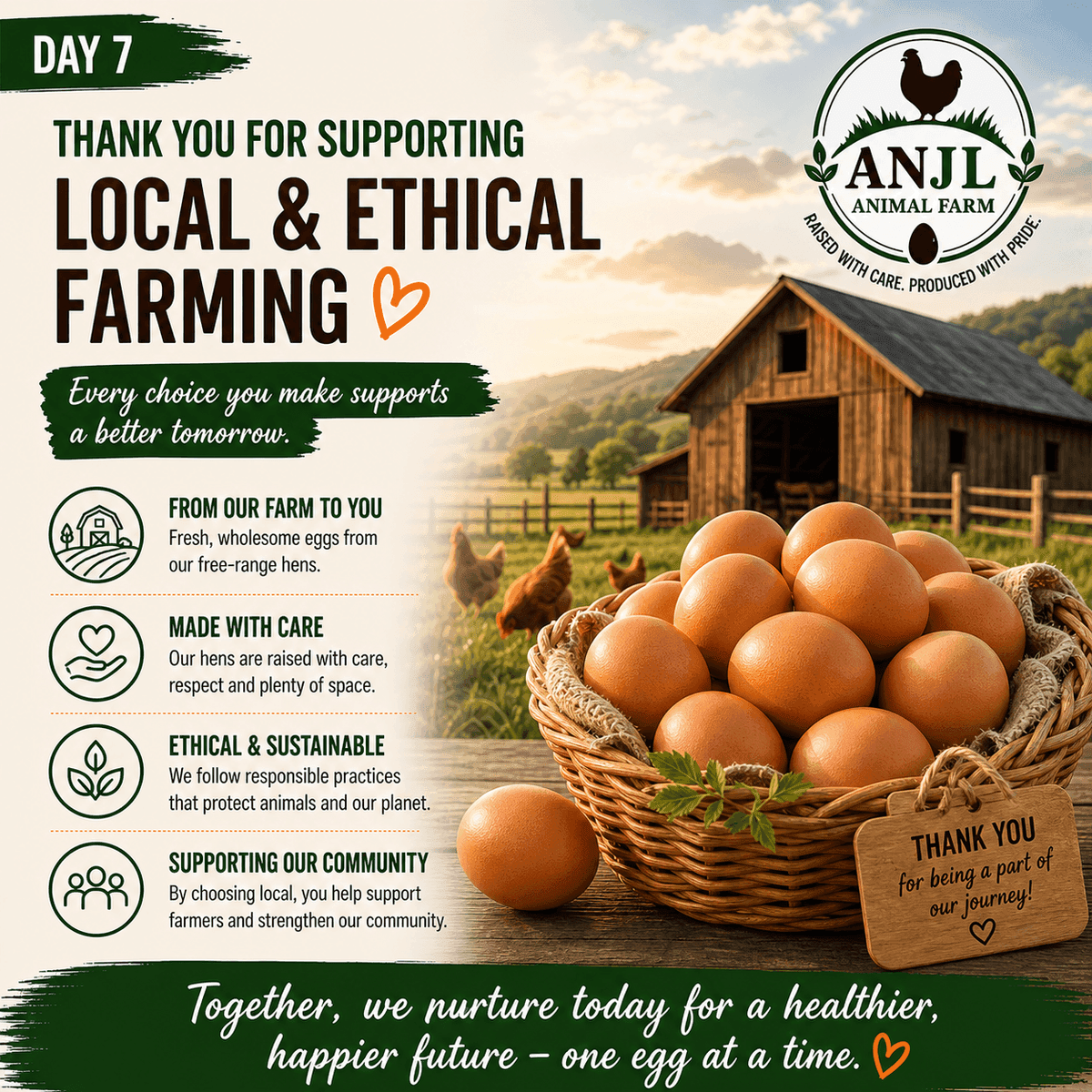 Day 7 — Open pastures and natural farming at ANJL Animal Farm