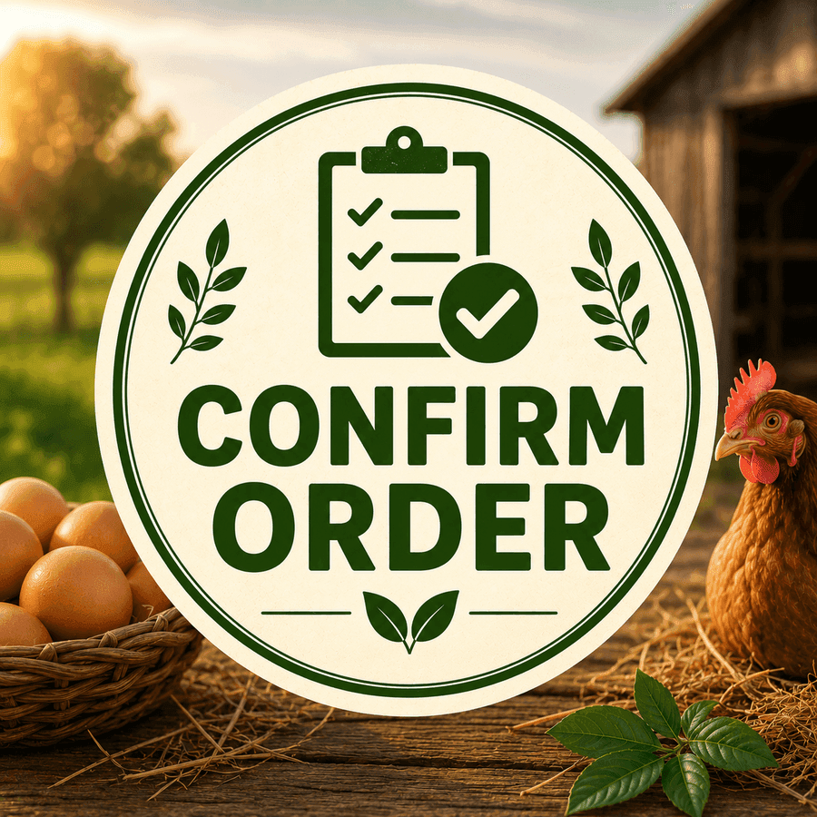 Confirm your egg order with ANJL Animal Farm