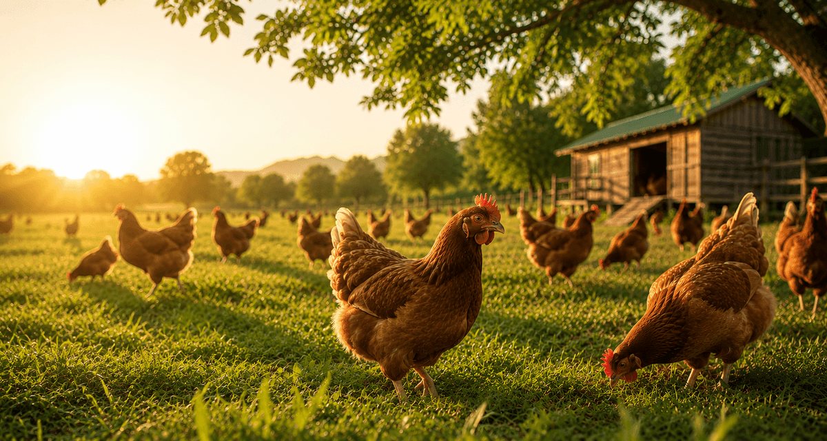 ANJL Animal Farm — free-range chickens raised naturally on open pastures in Negros Occidental, Philippines
